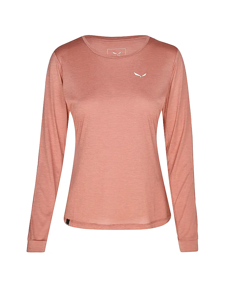 SALEWA | T-shirt de sport à manches longues pour femme Puez Melange Dry'Ton | Rouge