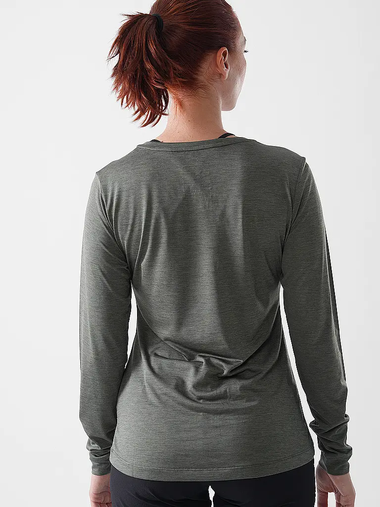 SALEWA | T-shirt de sport à manches longues pour femme Puez Melange Dry'Ton | Vert foncé