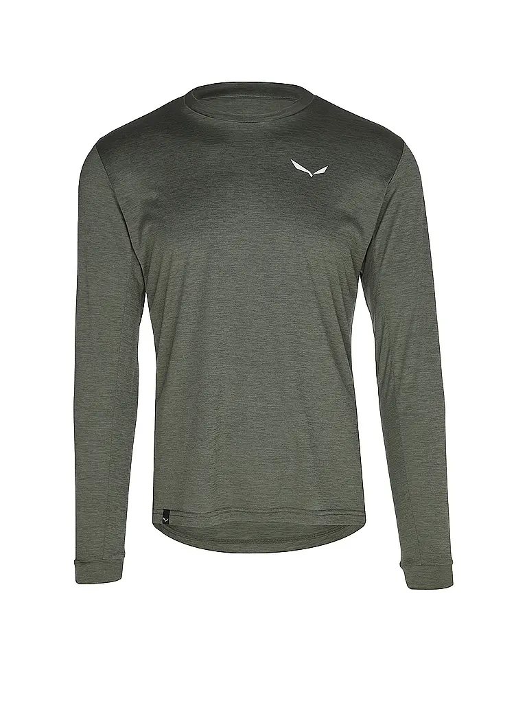 SALEWA | T-shirt de sport à manches longues pour homme Puez Melange Dry'Ton | Olive