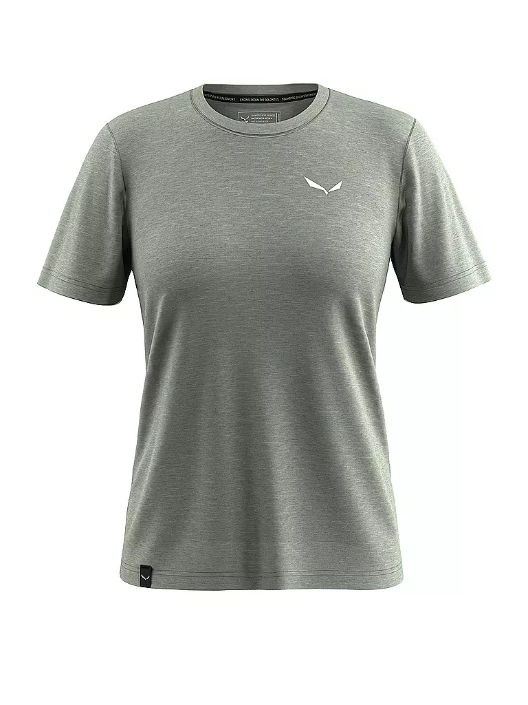 SALEWA | T-shirt de sport femme Eagle Minilogo Merino | Vert clair