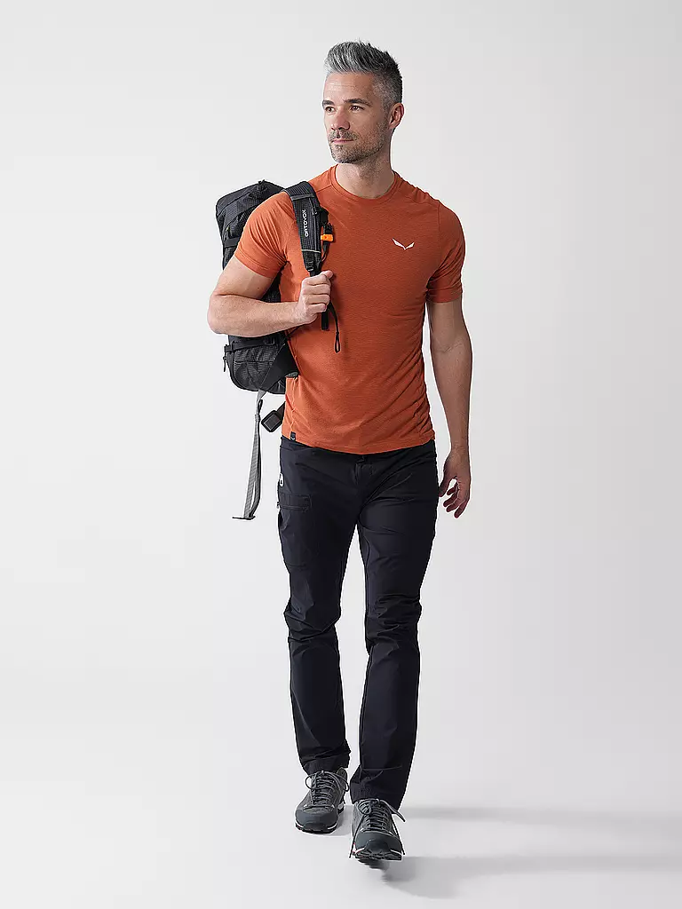 SALEWA | T-shirt de sport homme      Homme     Couches de base et T-shirts     T-shirts Puez Melange Dry'Ton | Orange