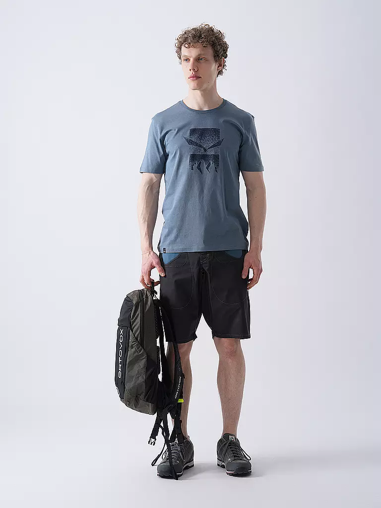 SALEWA | T-shirt de sport homme Eagle 3 Cime | Bleu foncé
