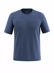 SALEWA | T-shirt de sport homme Eagle Eitd Merino | Bleu foncé