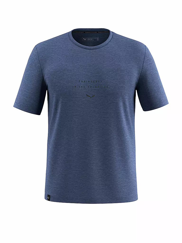 SALEWA | T-shirt de sport homme Eagle Eitd Merino | Bleu foncé