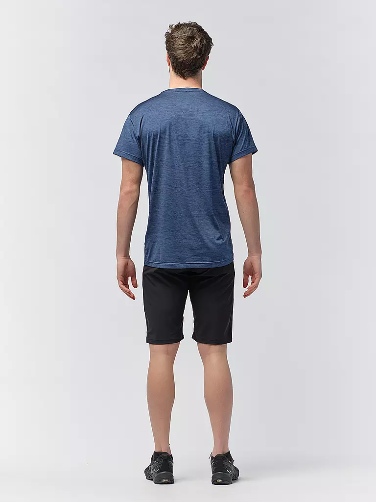 SALEWA | T-shirt de sport homme Puez Melange Dry | Bleu foncé