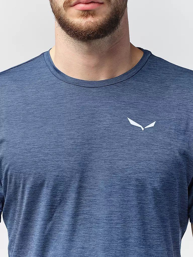 SALEWA | T-shirt de sport homme Puez Melange Dry | Bleu foncé
