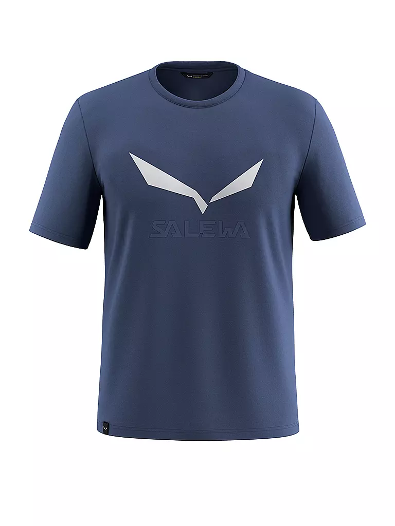 SALEWA | T-shirt de sport homme Solidlogo Dri-Release® | Bleu foncé