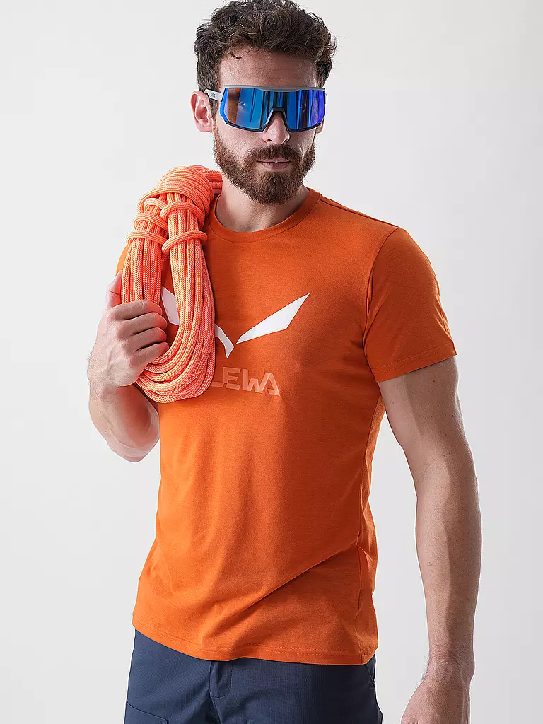 SALEWA | T-shirt de sport homme Solidlogo Dri-Release® | Orange