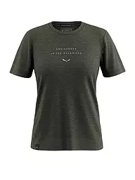 SALEWA | T-shirt de sport pour femme Eagle Eitd Merino | Olive