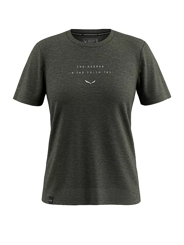 SALEWA | T-shirt de sport pour femme Eagle Eitd Merino | Olive