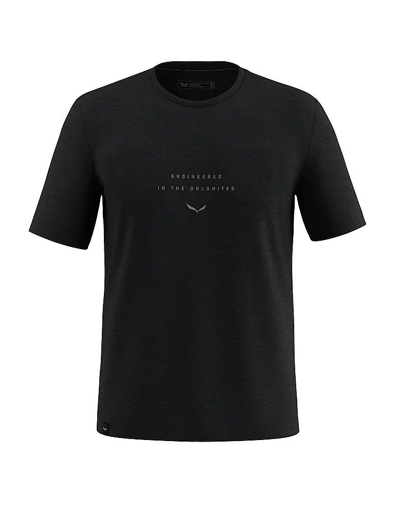 SALEWA | T-shirt de sport pour homme Eagle Eitd Merino | Noir