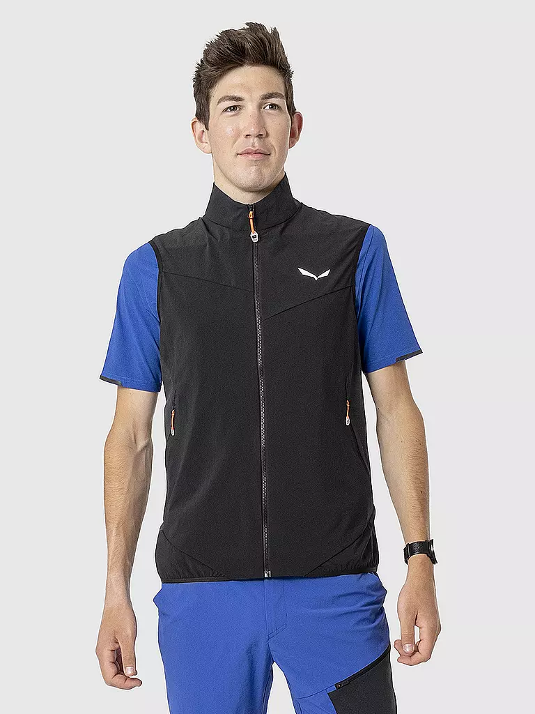 SALEWA | Veste d'extérieur pour homme Pedroc Durastretch Light à capuche | Noir