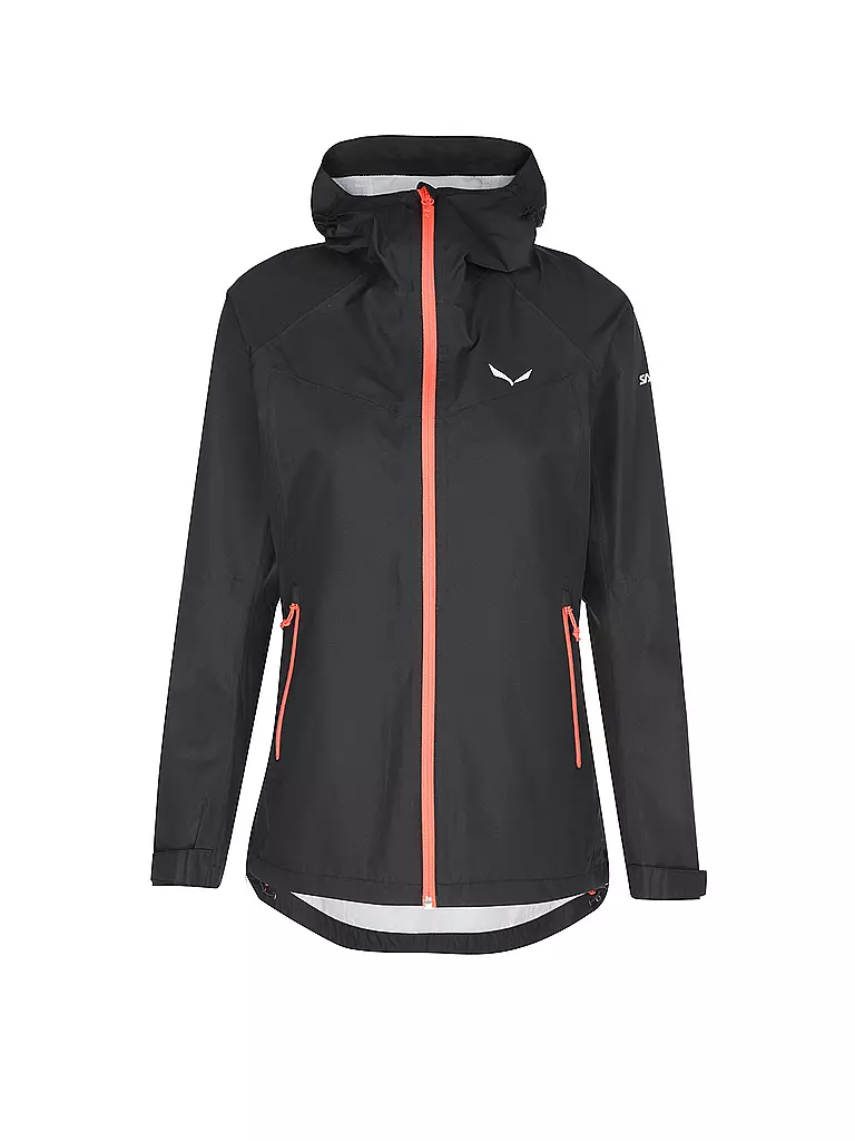 SALEWA | Veste de randonnée femme Puez (Aqua 3) PTX à capuche | Noir