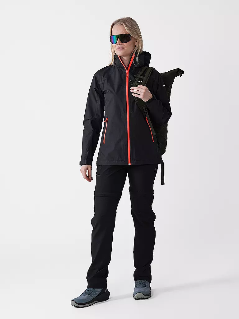 SALEWA | Veste de randonnée femme Puez (Aqua 3) PTX à capuche | Noir