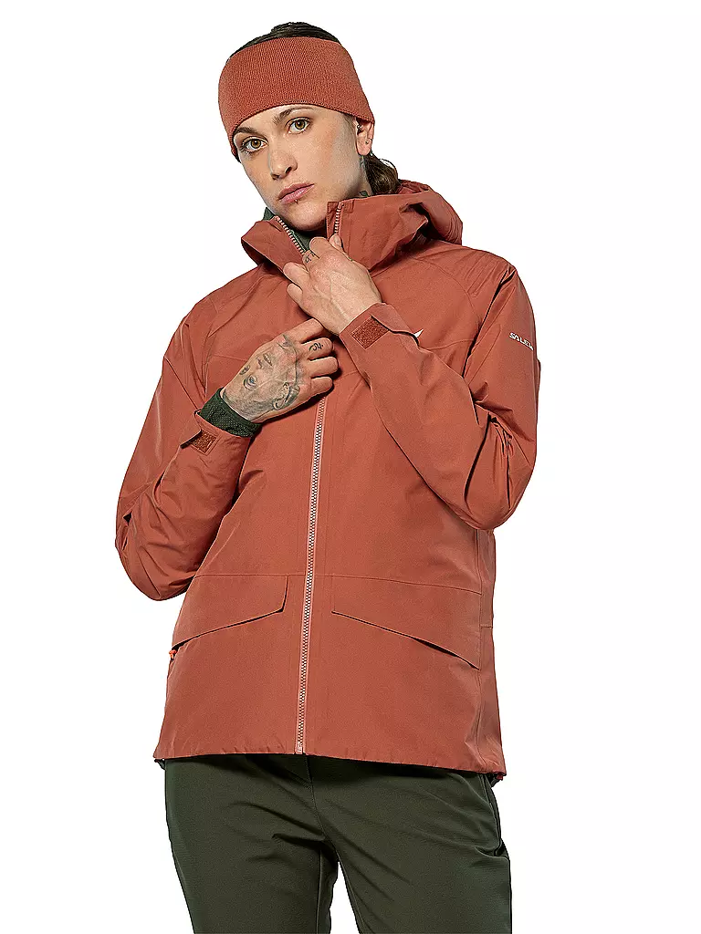 SALEWA | Veste de randonnée femme Puez 2L Gore-Tex® à capuche | Rouge