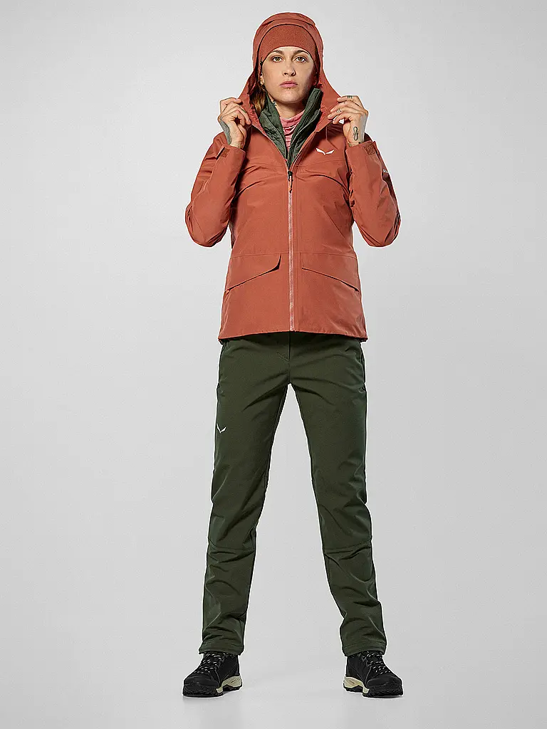 SALEWA | Veste de randonnée femme Puez 2L Gore-Tex® à capuche | Rouge
