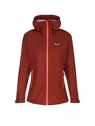 SALEWA | Veste de randonnée femme Puez Aqua Powertex à capuche | Rouge foncé