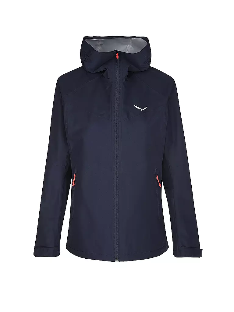 SALEWA | Veste de randonnée femme Puez Aqua Powertex à capuche | Bleu foncé