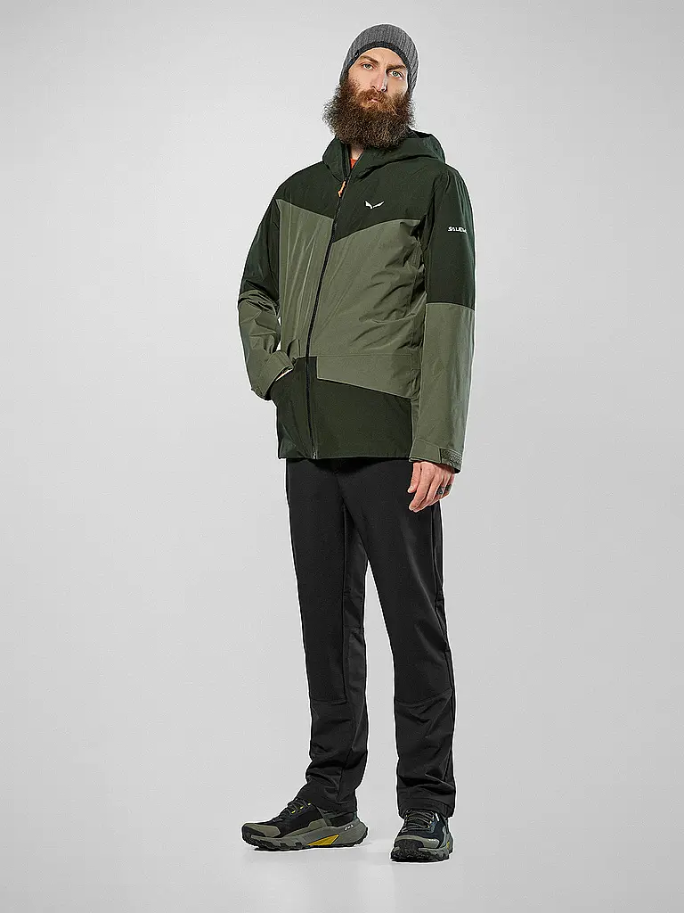 SALEWA | Veste de randonnée homme Puez 2L Gore-Tex® à capuche | Olive
