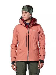 SALEWA | Veste de randonnée pour femme Sella 3L PTX à capuche | Corail