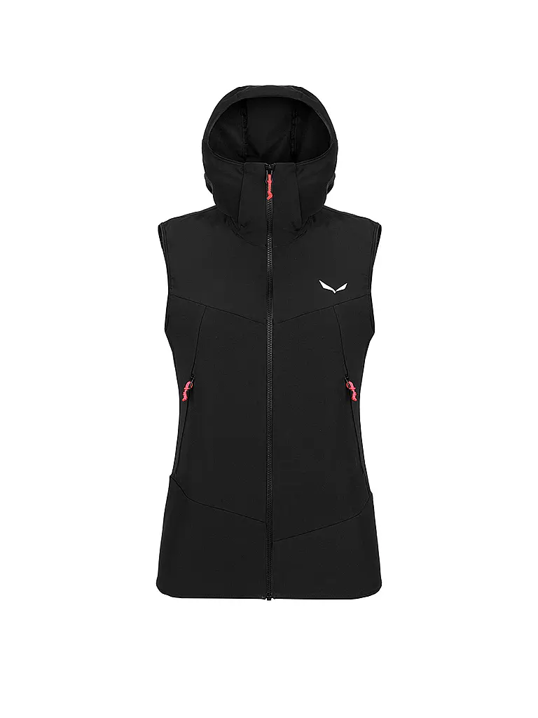 SALEWA | Veste de randonnée pour femme Sella Durastretch à capuche | Noir