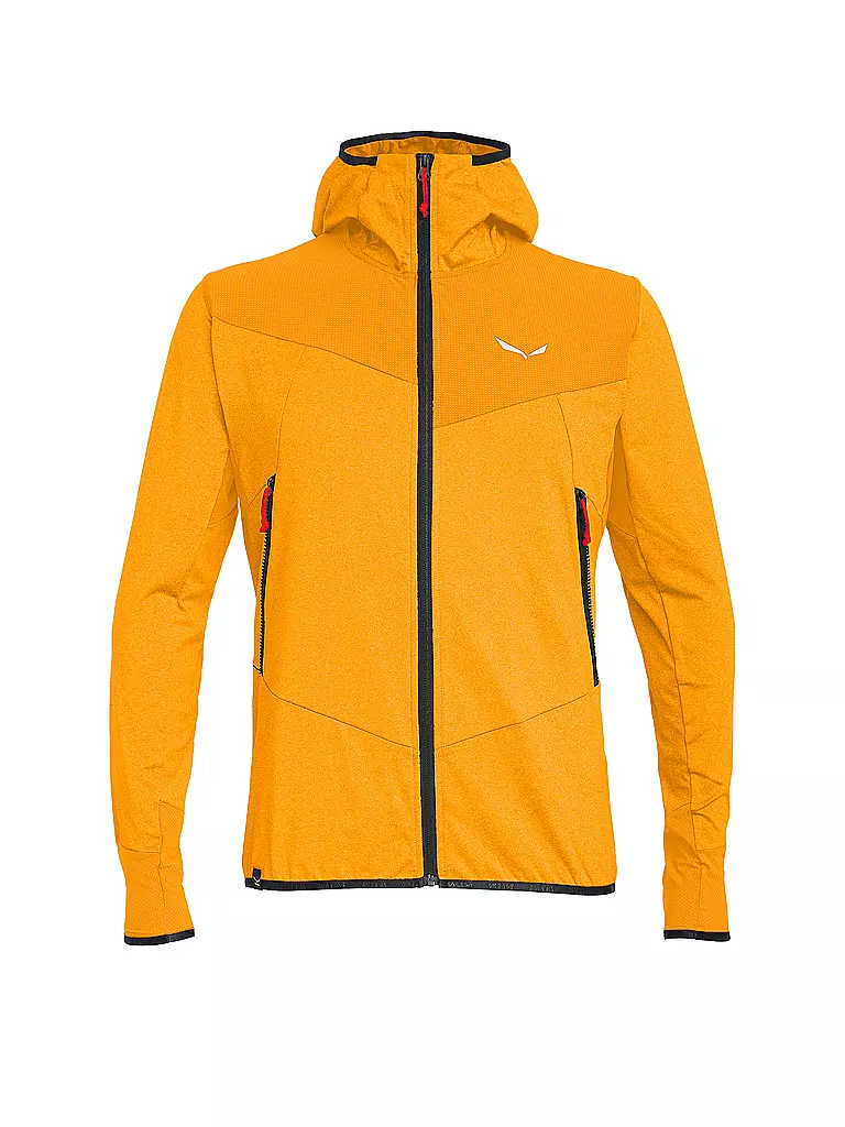 SALEWA | Veste hybride homme Agner Polarlite Durastretch à capuche | Orange