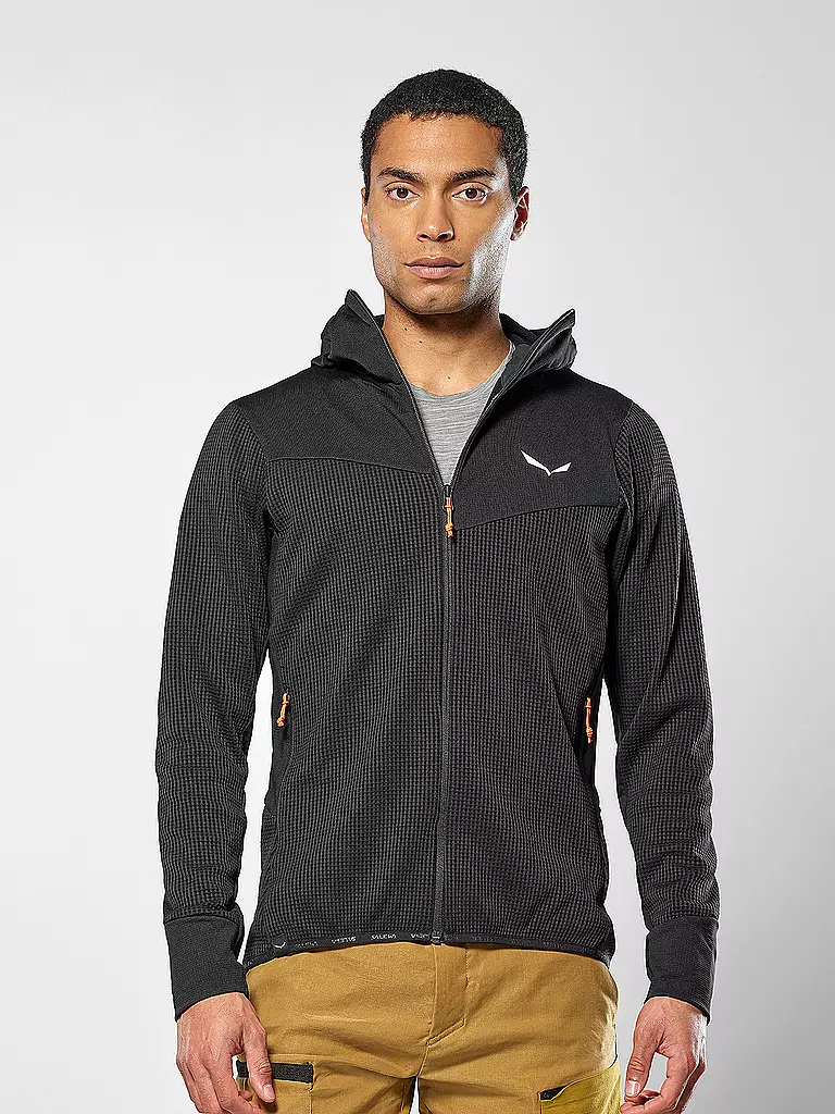 SALEWA | Veste hybride homme Puez Waffle Polarlite | Noir