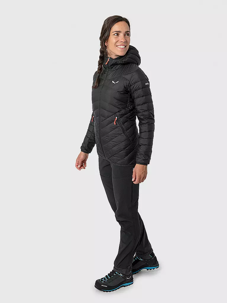 SALEWA | Veste isolante à capuche en duvet RDS Brenta pour femme | Noir