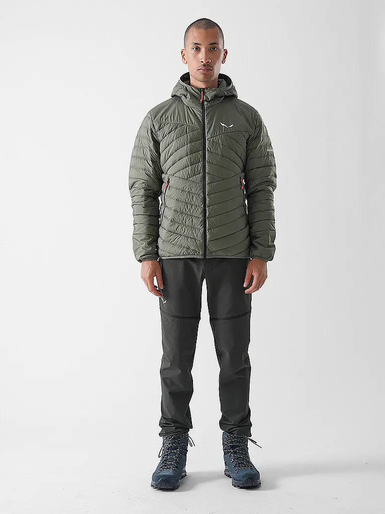 SALEWA | Veste isolante à capuche en duvet RDS Brenta pour homme | Olive