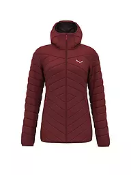 SALEWA | Veste isolante à capuche en duvet RDS Brenta pour femme | Rouge foncé