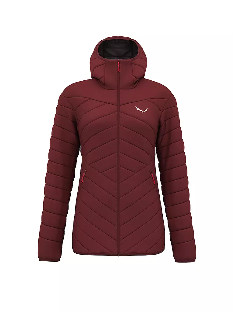 SALEWA | Veste isolante pour femme Brenta RDS Down à capuche | Rouge foncé