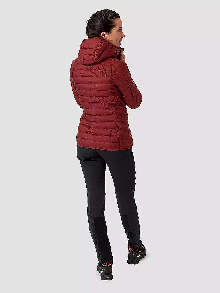 SALEWA | Veste isolante pour femme Brenta RDS Down à capuche | Rouge foncé