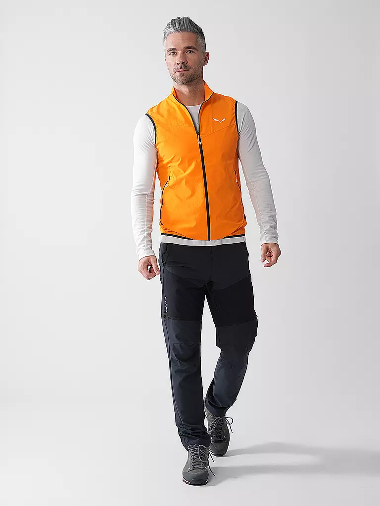 SALEWA | Veste outdoor pour homme Pedroc Durastretch Light à capuche | Orange