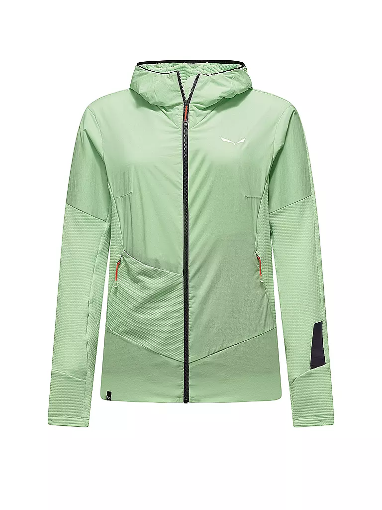SALEWA | Veste polaire à capuche coupe-vent Pedroc PL pour femme | Vert clair