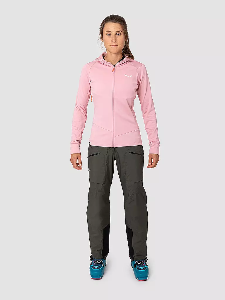 SALEWA | Veste polaire de randonnée pour femme Puez Polarlite à capuche | Rose