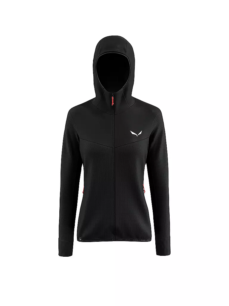SALEWA | Veste polaire femme Puez Waffle à capuche | Noir