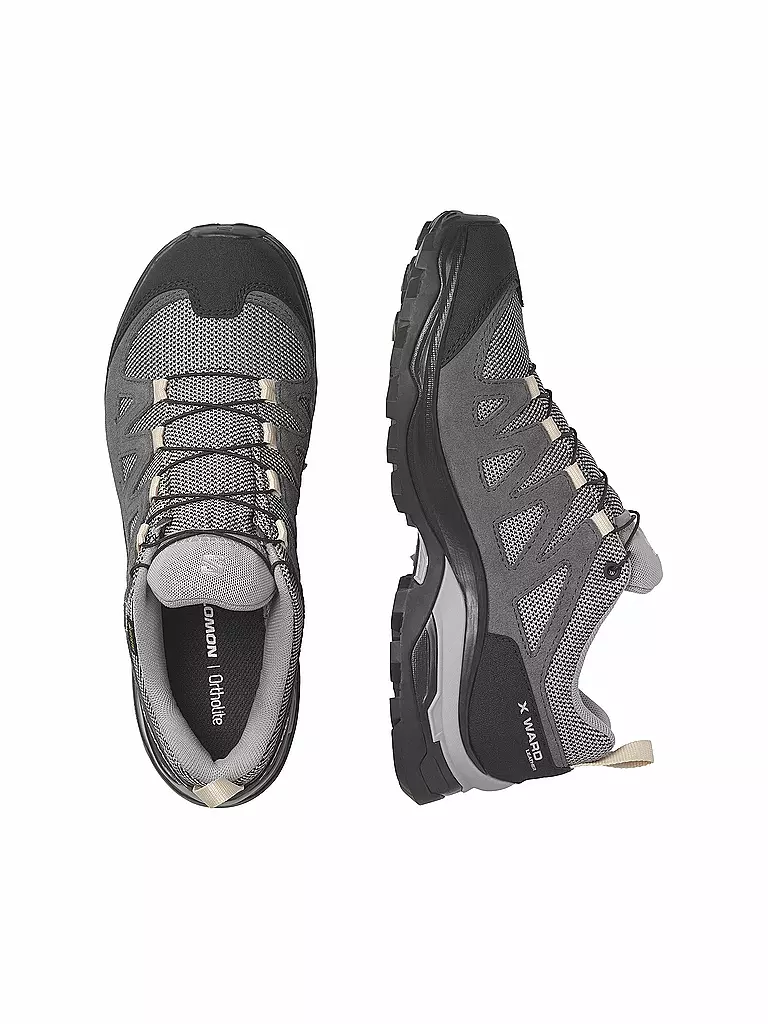 SALOMON | Chaussures de randonnée femme X Ward Leather Gore-Tex | Gris