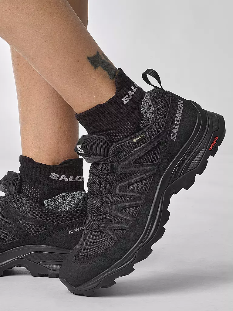 SALOMON | Damen Hikingschuhe X Ward Leather Gore-Tex | Noir
