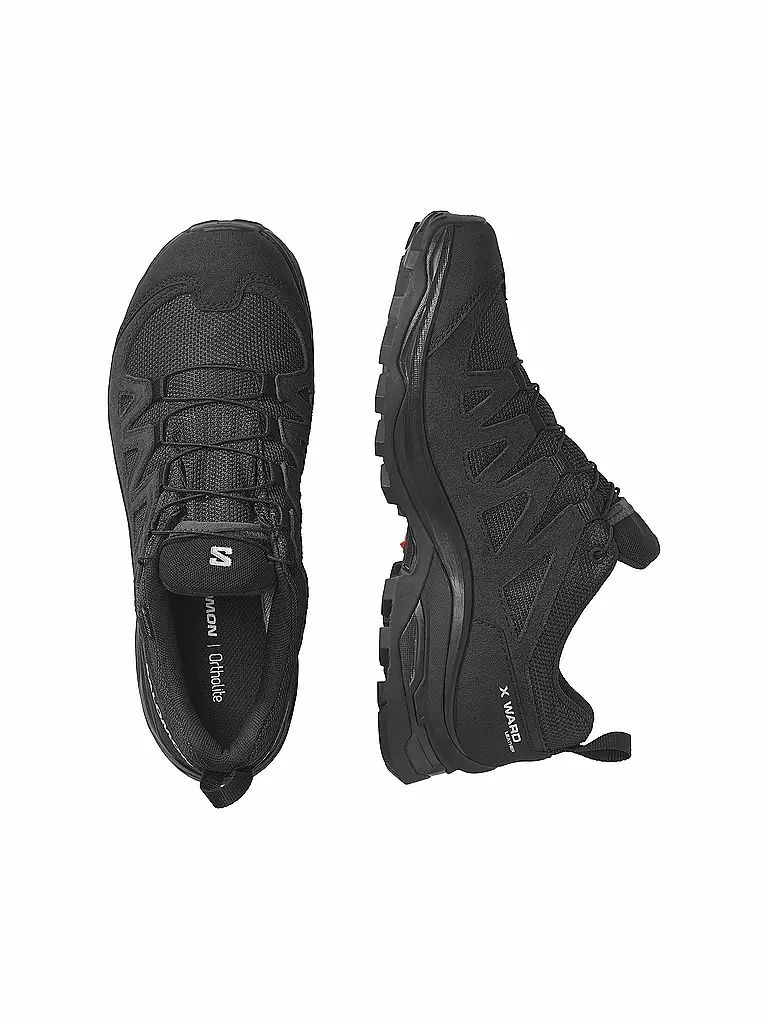 SALOMON | Damen Hikingschuhe X Ward Leather Gore-Tex | Noir