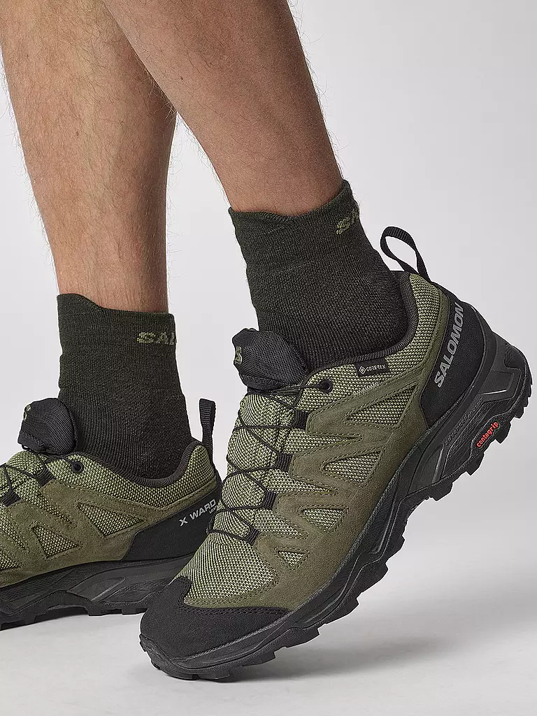 SALOMON | Herren Hikingschuhe X Ward Leather Gore-Tex | Olive