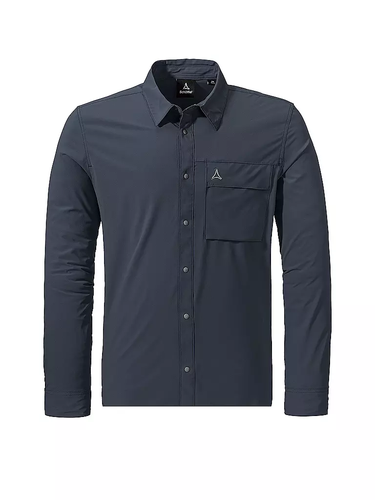 SCHÖFFEL | Chemise Dunajec pour hommes | Bleu foncé