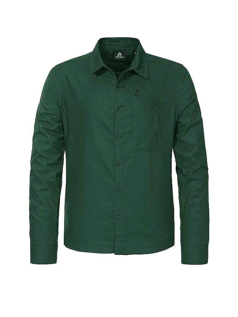 SCHÖFFEL | Chemise homme Style Kleion | Vert foncé