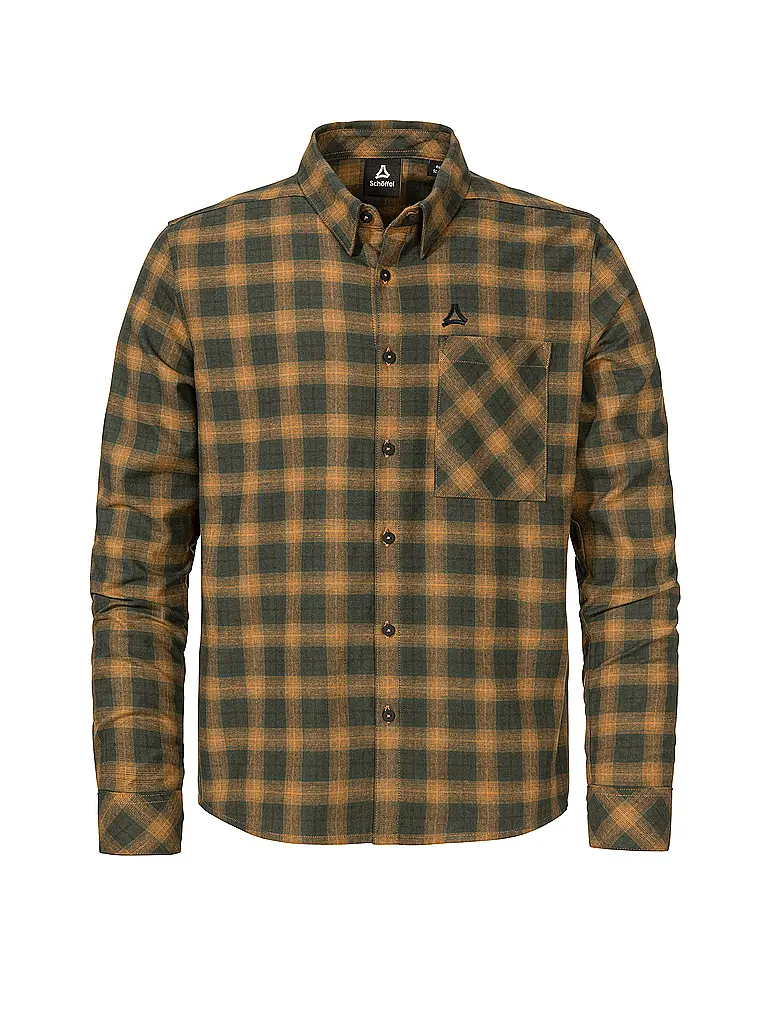 SCHÖFFEL | Chemise Kleion pour homme | Moutarde