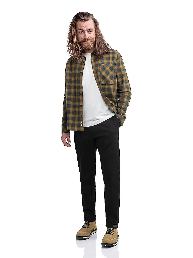 SCHÖFFEL | Chemise Kleion pour homme | Moutarde