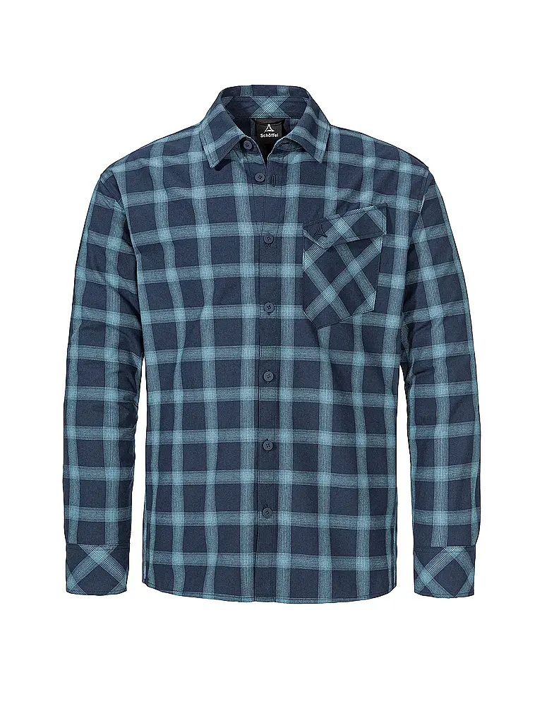 SCHÖFFEL | Chemise Poplar homme | Bleu foncé