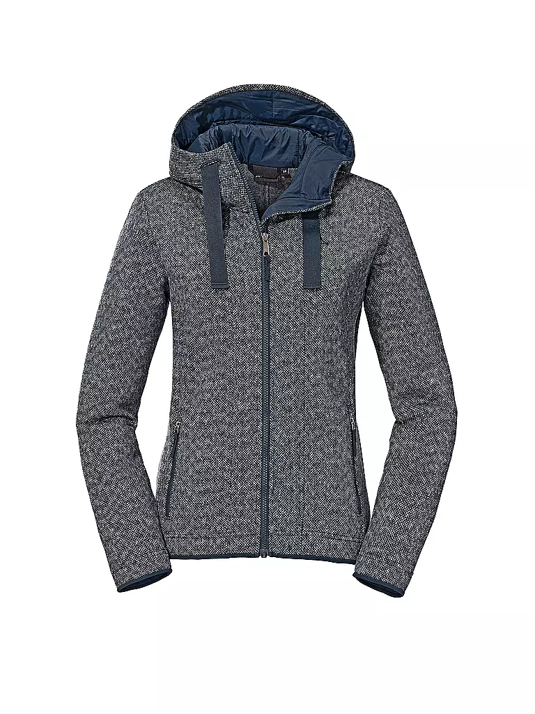 SCHÖFFEL | Damen Fleecejacke Aurora L Hoodie | Bleu foncé