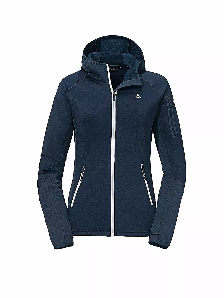 SCHÖFFEL | Damen Fleecejacke Lodron L Hoodie | Bleu foncé