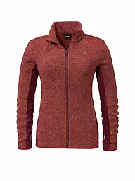 SCHÖFFEL | Damen Fleecejacke Oberau L superwarm ZipIn! | Rouge foncé