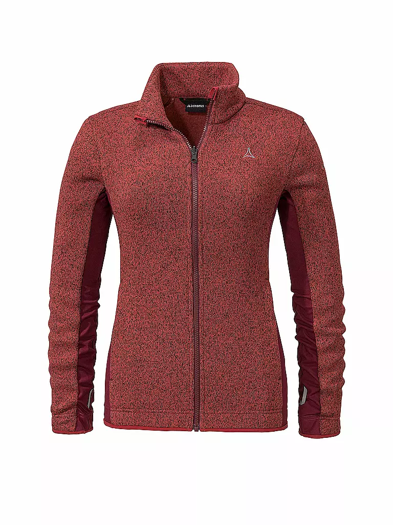 SCHÖFFEL | Damen Fleecejacke Oberau L superwarm ZipIn! | Rouge foncé