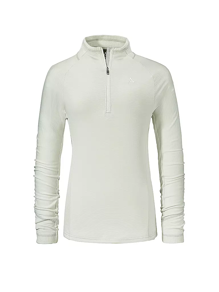 SCHÖFFEL | Damen Funktions Zipshirt Cascata | Blanc